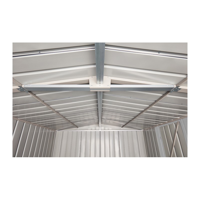 Globel 10x15 Metal Storage Shed kit w/ Bi-Fold Hinged Doors & Side Door (MGR2M1015DF3H)