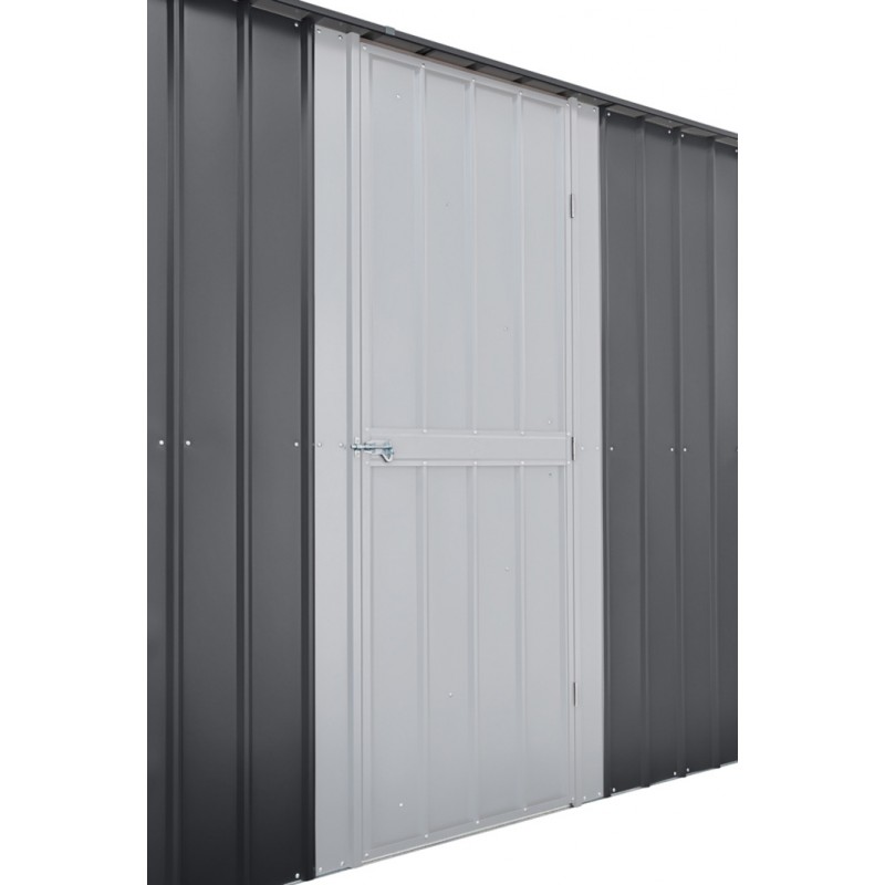 Globel 10x15 Metal Storage Shed kit w/ Bi-Fold Hinged Doors & Side Door (MGR2M1015DF3H)