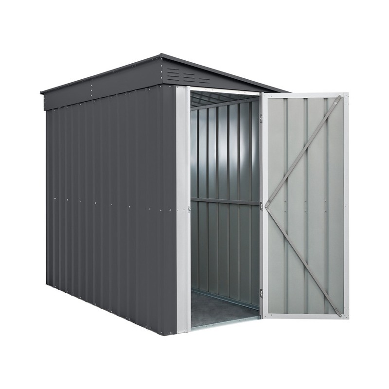 Globel 4x8 Metal Storage Lean-To Shed Single Hinged Door (ML48DF3H)