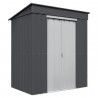 Globel 6x4 Skillion Metal Storage Shed - Double Sliding Doors (S64DF2S) Globel 6x4 Skillion Metal Storage Shed - Double Sliding Doors (S64DF2S)