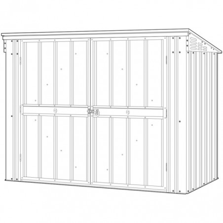 Globel 6x3 Bin Storage Locker Double Hinged Doors (BIN2DF3H)