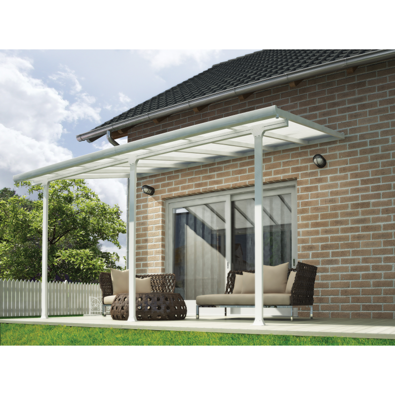 Palram - Canopia 13x34 Feria Patio Cover Kit - White (HG9234)