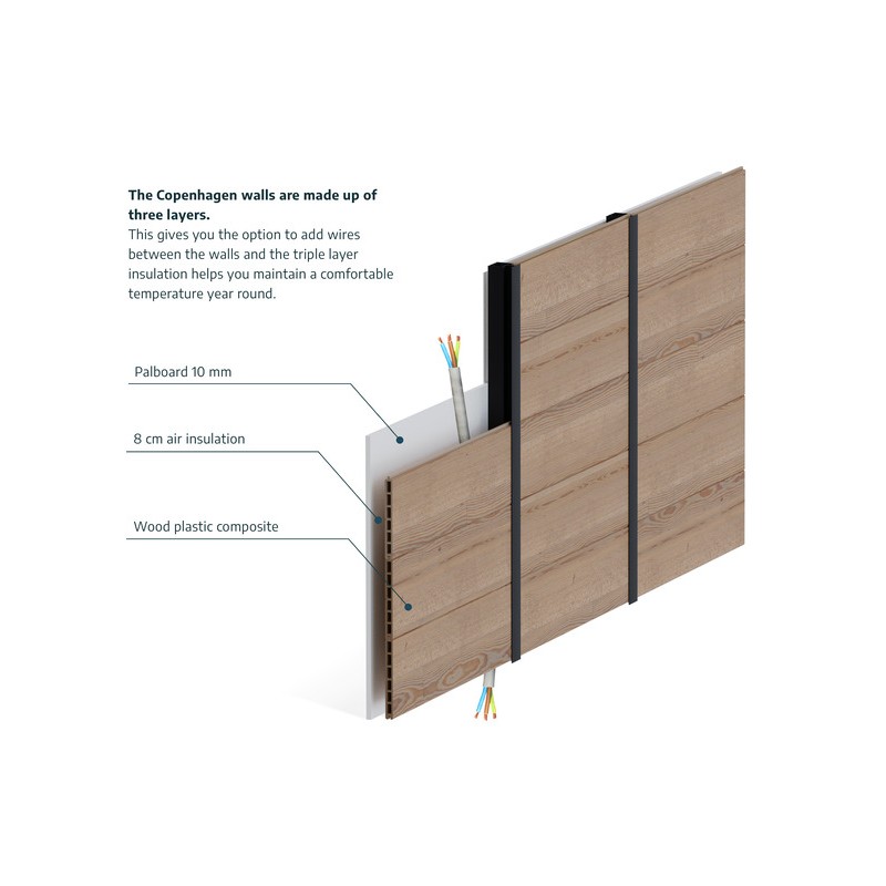 Palram - Canopia Copenhagen 9x12 Garden Office Studio Kit (HG9025)