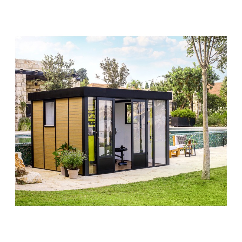 Palram - Canopia Copenhagen 9x12 Garden Office Studio Kit (HG9025)