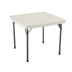 Lifetime 37 in. Square Folding Card Table - Almond (22301)
