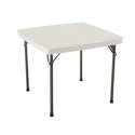 Lifetime 37 in. Square Folding Card Table - Almond (22301) Lifetime 37 in. Square Folding Card Table - Almond (22301)