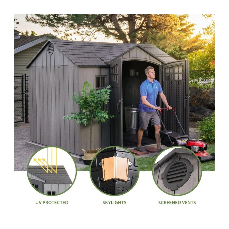 Lifetime 10x8 Rough Cut Outdoor Storage Shed (60334U)