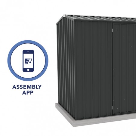 Absco Premier 10' x 5' Metal Storage Shed Kit - Monument (AB1003)
