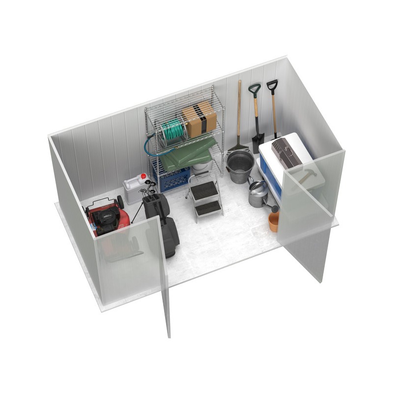 Absco Premier 10' x 5' Metal Storage Shed Kit - Monument (AB1003)