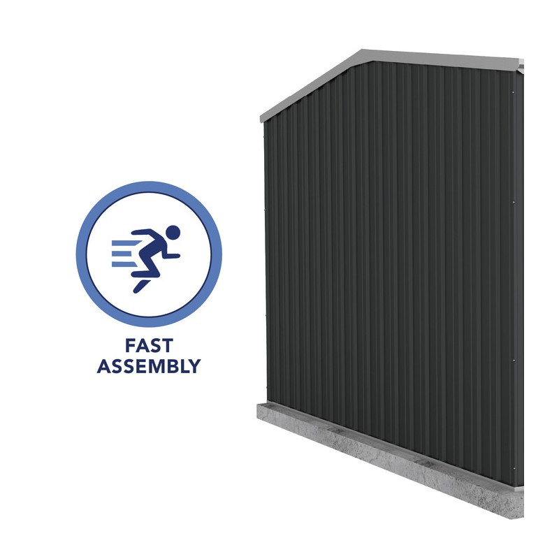 Absco Premier 10' x 5' Metal Storage Shed Kit - Monument (AB1003)