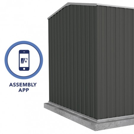 Absco Premier 10' x 7' Metal Storage Shed Kit - Monument (AB1004)