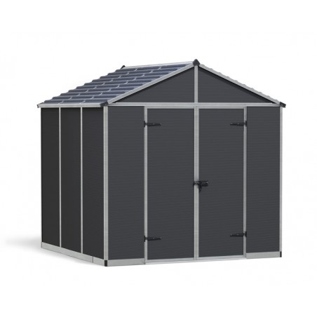Palram - Canopia Rubicon 8' x 8' Shed - Gray (HG9730GY)