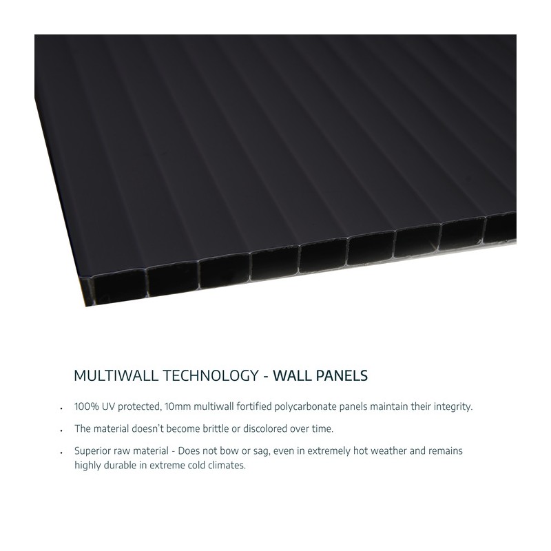 Palram - Canopia Rubicon 8' x 8' Shed - Gray (HG9730GY)