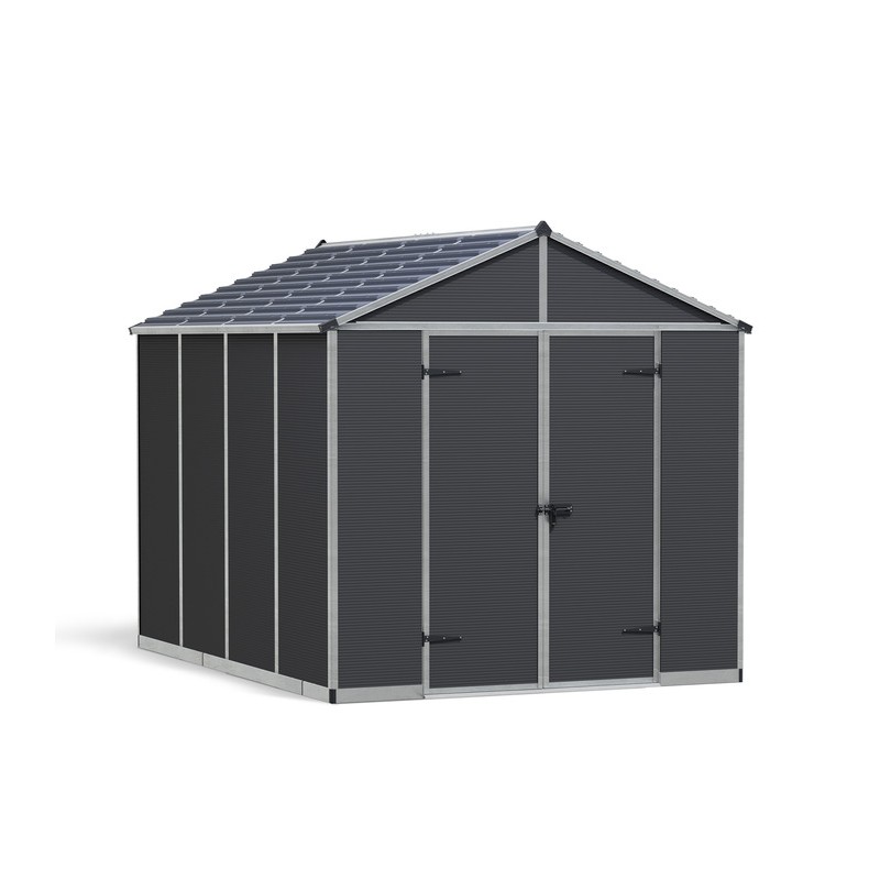 Palram - Canopia Rubicon 8' x 10' Shed - Gray (HG9731GY)
