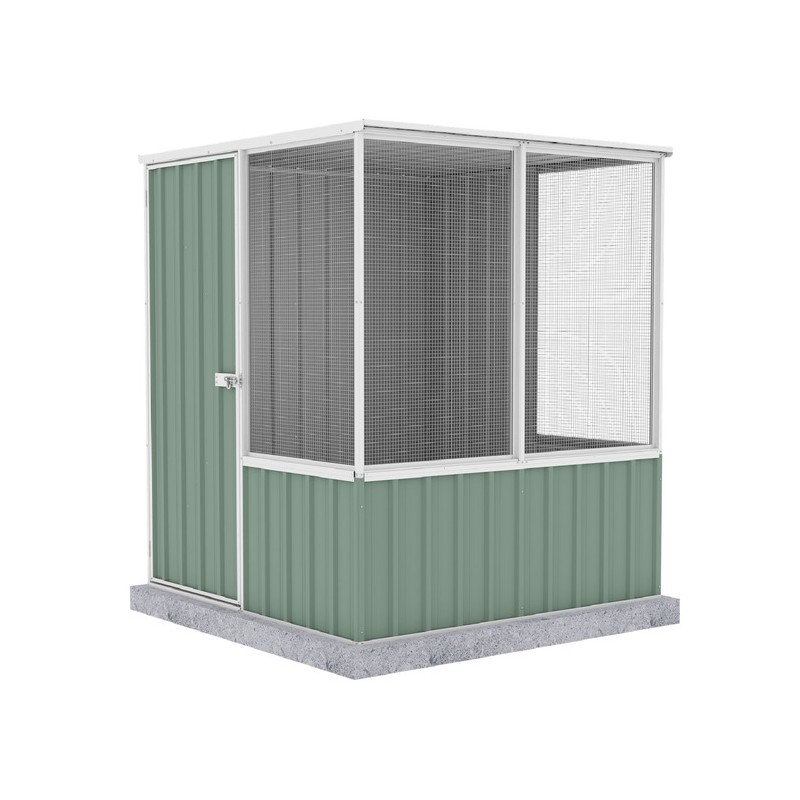 Absco 5' x 5' Poultry Paradise Chicken Coop - Pale Eucalypt (AB1201)