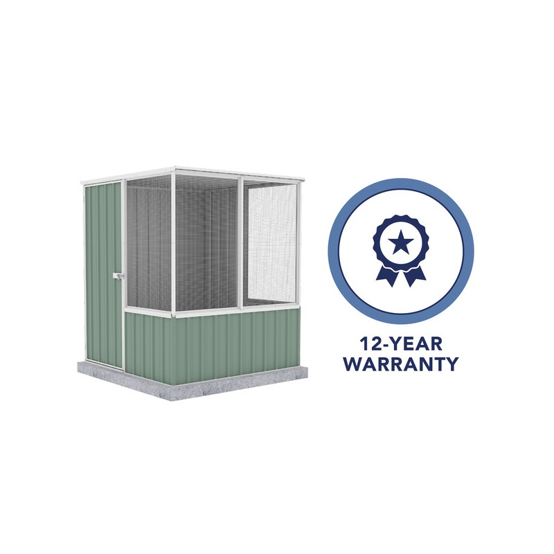 Absco 5' x 5' Poultry Paradise Chicken Coop - Pale Eucalypt (AB1201)