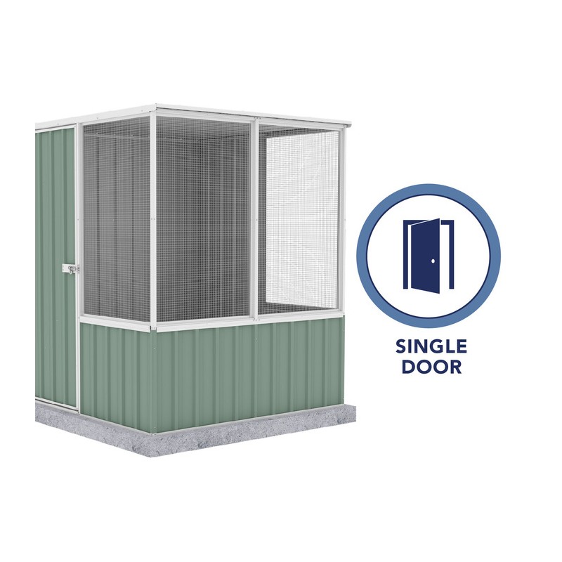Absco 5' x 5' Poultry Paradise Chicken Coop - Pale Eucalypt (AB1201)