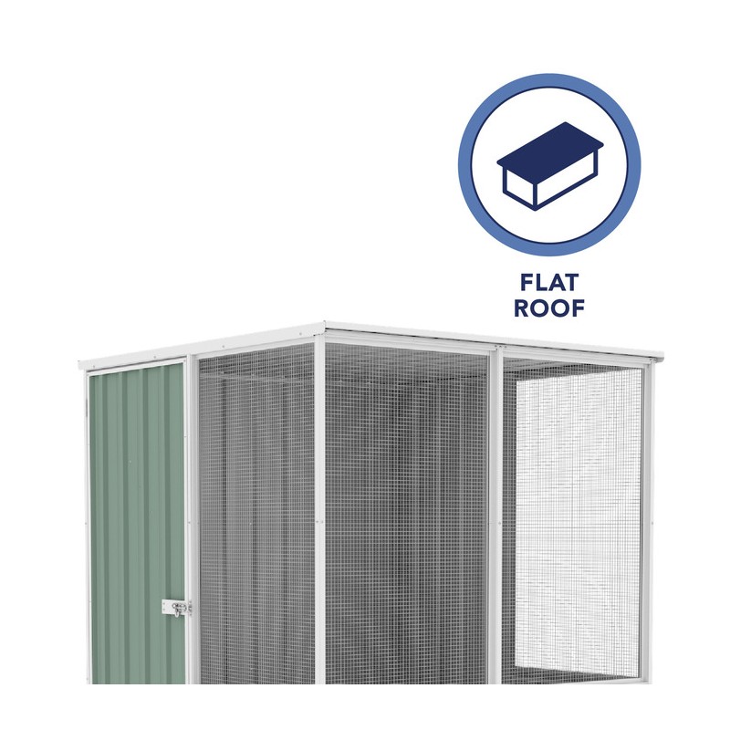 Absco 5' x 5' Poultry Paradise Chicken Coop - Pale Eucalypt (AB1201)