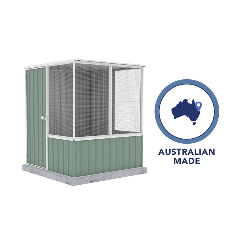 Absco 5' x 5' Poultry Paradise Chicken Coop - Pale Eucalypt (AB1201)