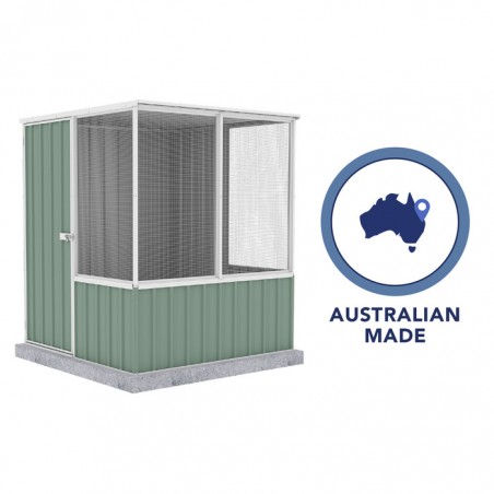 Absco 5' x 5' Poultry Paradise Chicken Coop - Pale Eucalypt (AB1201)