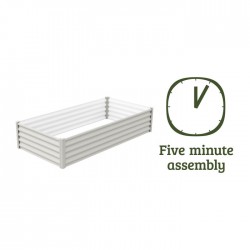 Absco Organic 6x3 Metal Garden Bed - Surfmist (AB1307)