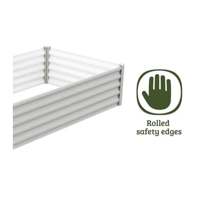 Absco Organic 6x3 Metal Garden Bed - Surfmist (AB1307)