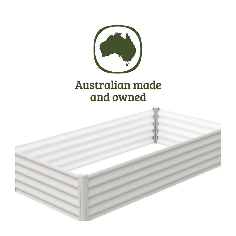 Absco Organic 6x3 Metal Garden Bed - Surfmist (AB1307)