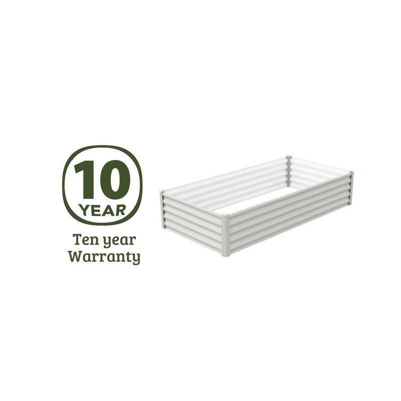 Absco Organic 6x3 Metal Garden Bed - Surfmist (AB1307)