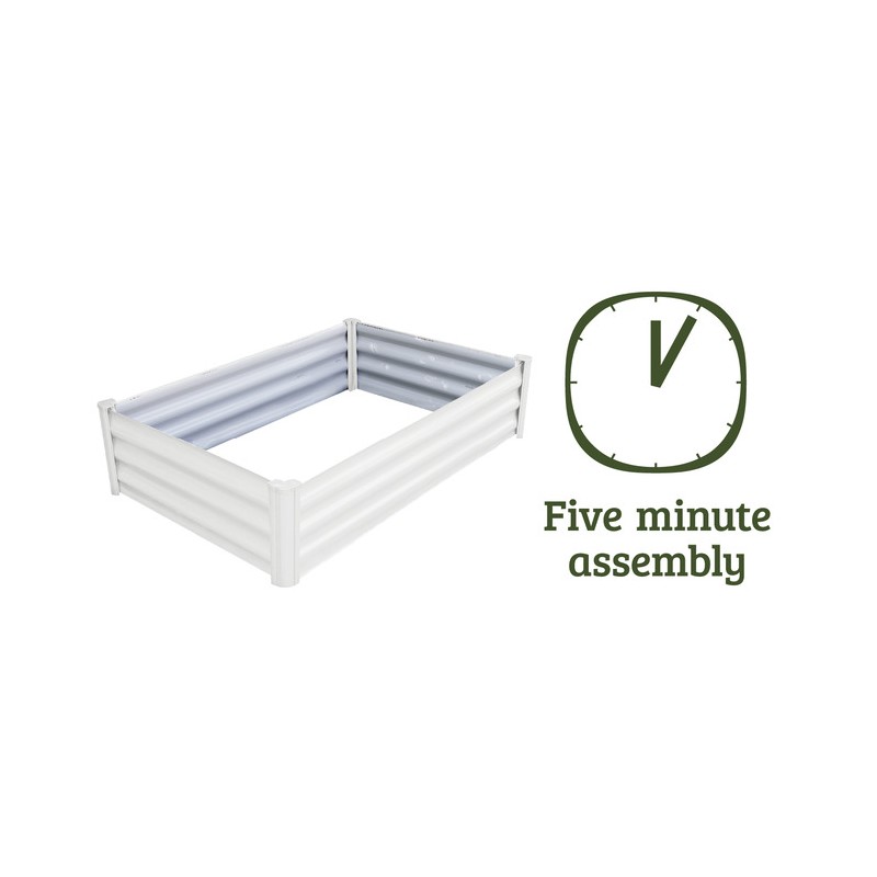 Absco Organic 4 x 3 Metal Garden Bed - Surfmist (AB1304)