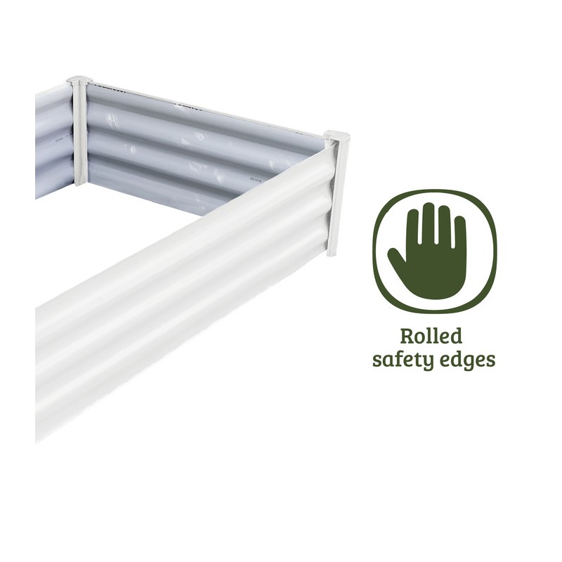 Absco Organic 4 x 3 Metal Garden Bed - Surfmist (AB1304)