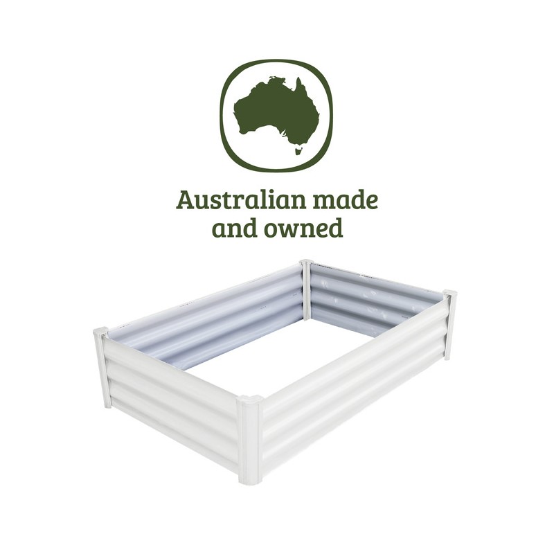 Absco Organic 4 x 3 Metal Garden Bed - Surfmist (AB1304)
