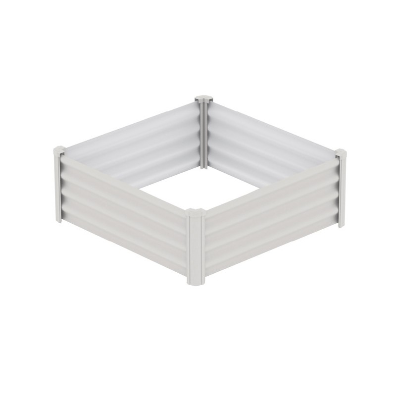 Absco Organic 4 x 4 Metal Square Garden Bed -Surfmist (AB1310)