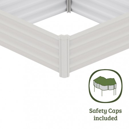 Absco Organic 4 x 4 Metal Square Garden Bed -Surfmist (AB1310)