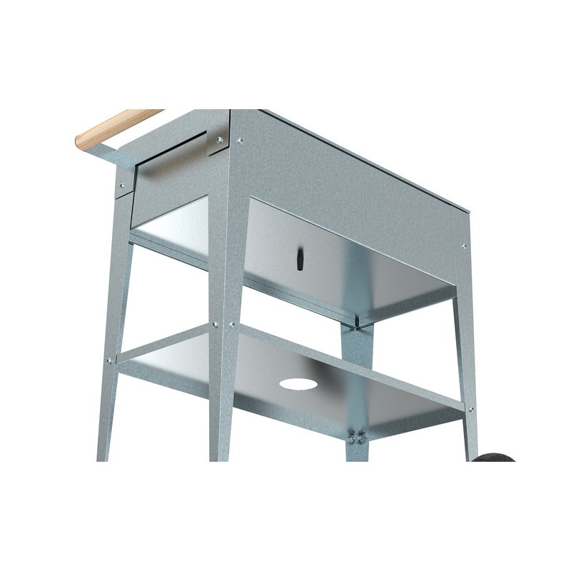 Herstera Garden Trolley - Galvanized (HER1000)