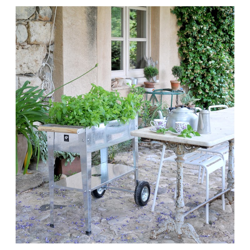 Herstera Garden Trolley - Galvanized (HER1000)