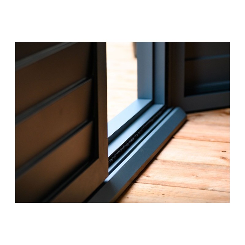 Gazebo Penguin Florence - Wall Mounted Solarium 10x12 Polycarbonate Roof - Gray (W1209-32)