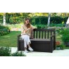 Keter Solana 70 Gallon Outdoor Storage Bench - Grey (250295) Keter Solana 70 Gallon Outdoor Storage Bench - Grey (250295)