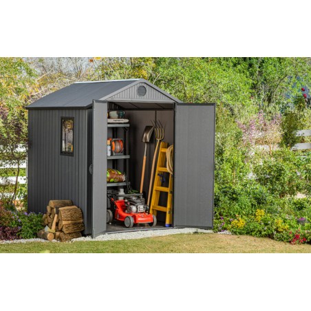 Keter Darwin 6x6 Storage Shed - Graphite (253305)