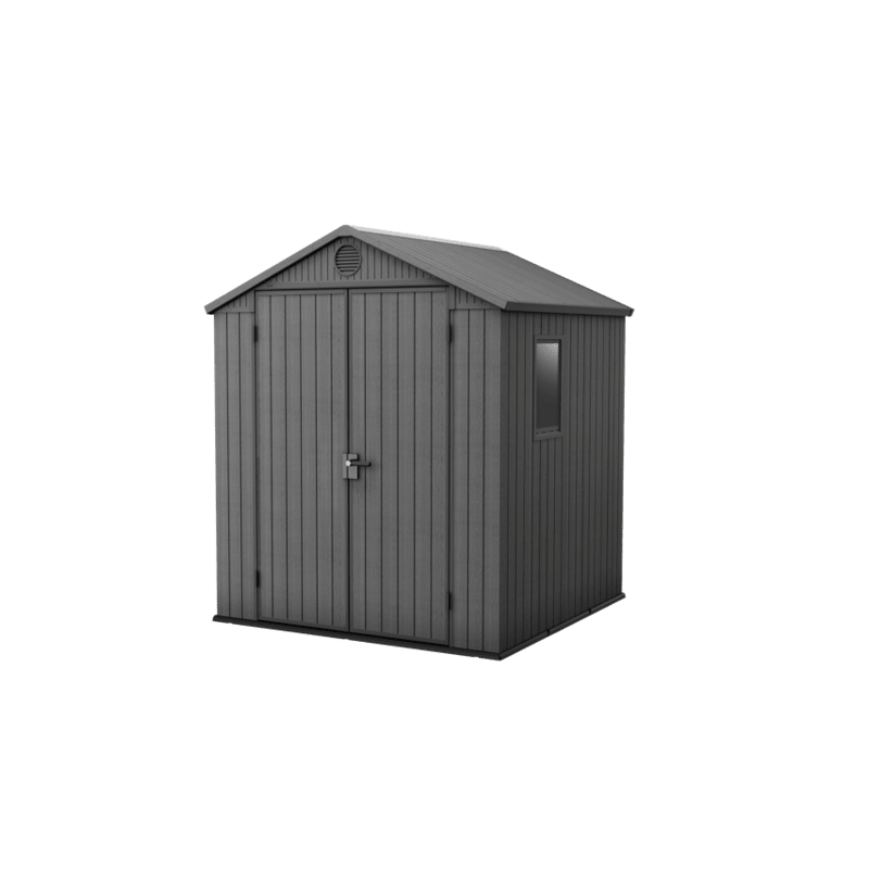 Keter Darwin 6x6 Storage Shed - Graphite (253305)