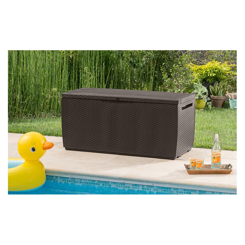Keter Capri 80 Gallon Deck Box - Brown (231318) Keter Capri 80 Gallon Deck Box - Brown (231318)