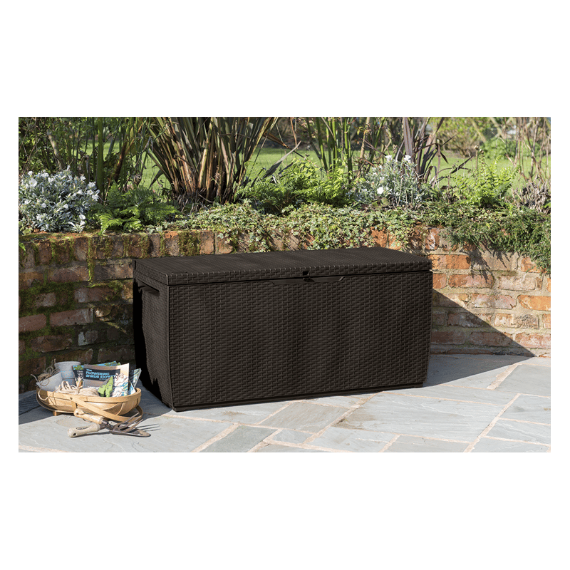 Keter Capri 80 Gallon Deck Box - Brown (231318) Keter Capri 80 Gallon Deck Box - Brown (231318)