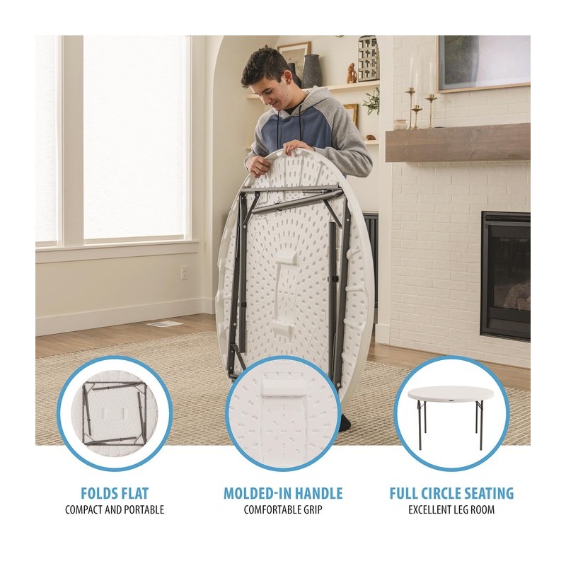 Lifetime 48-Inch Round Nesting Table (81111)