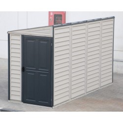 Duramax 4ft x 10ft Sidemate Plus Vinyl Resin Outdoor Storage Shed with Foundation Kit  (36725)