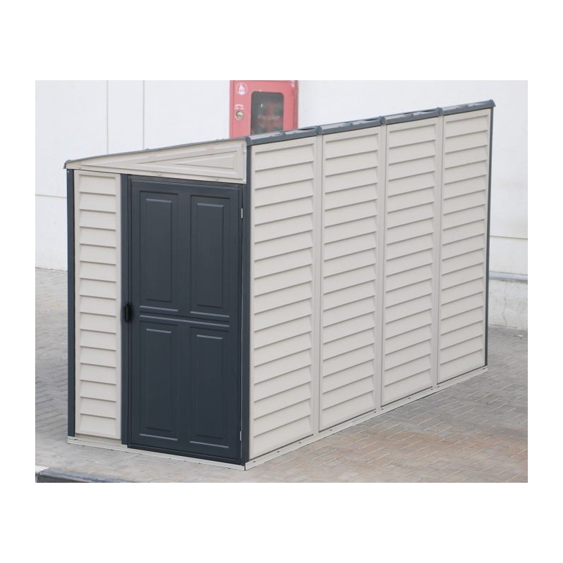 Duramax 4ft x 10ft Sidemate Plus Vinyl Resin Outdoor Storage Shed with Foundation Kit  (36725)