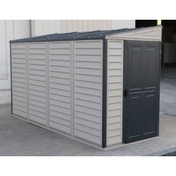 Duramax 4ft x 10ft Sidemate Plus Vinyl Resin Outdoor Storage Shed with Foundation Kit  (36725)