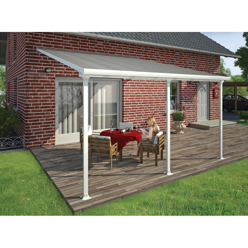 Palram - Canopia 13x14 Feria Patio Cover Kit - White (HG9214)