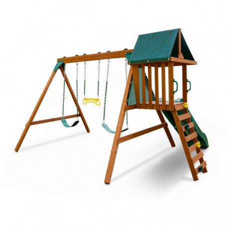 Gorilla Basic Free Standing Swingset w/ Slide (01-1105)