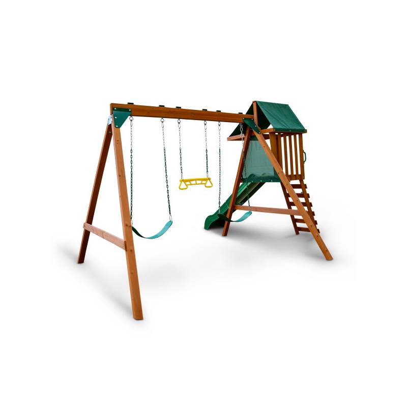 Gorilla Basic Free Standing Swingset with Slide 01-1105