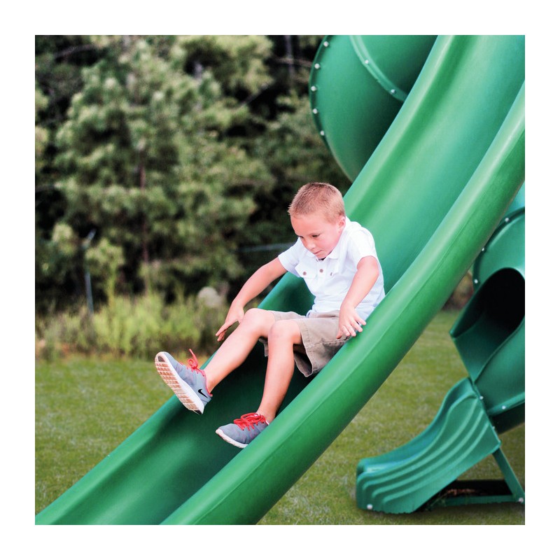 Gorilla Great Skye II Cedar Wood Swing Set Kit w/ Amber Posts and Standard Wood Roof - Amber (01-0031-AP)