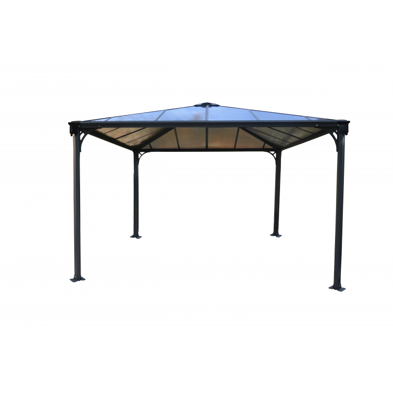 Palram 12x12 Palermo Gazebo 3600 - Gray / Bronze (HG9152)